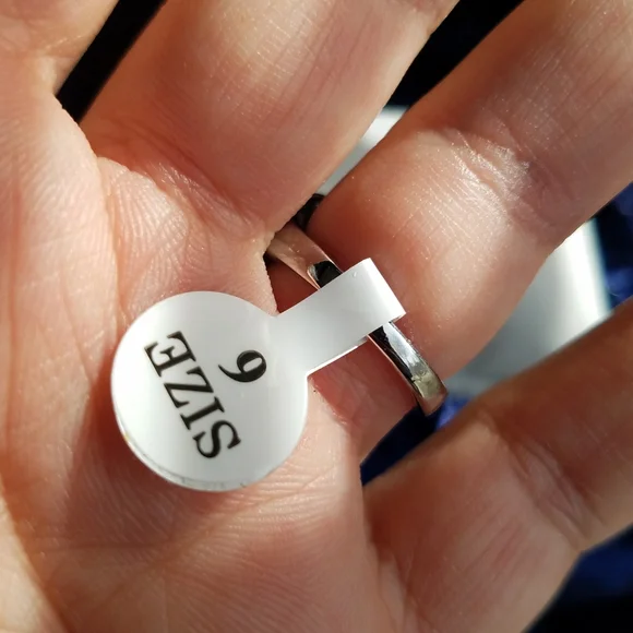 Swarovski Elements Blue Sapphire 925 Sterling Silver Statement Ring NEW - Picture 4 of 10